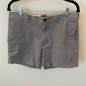 J. Crew 5 Inch Inseam Stretch Chino Gray Shorts